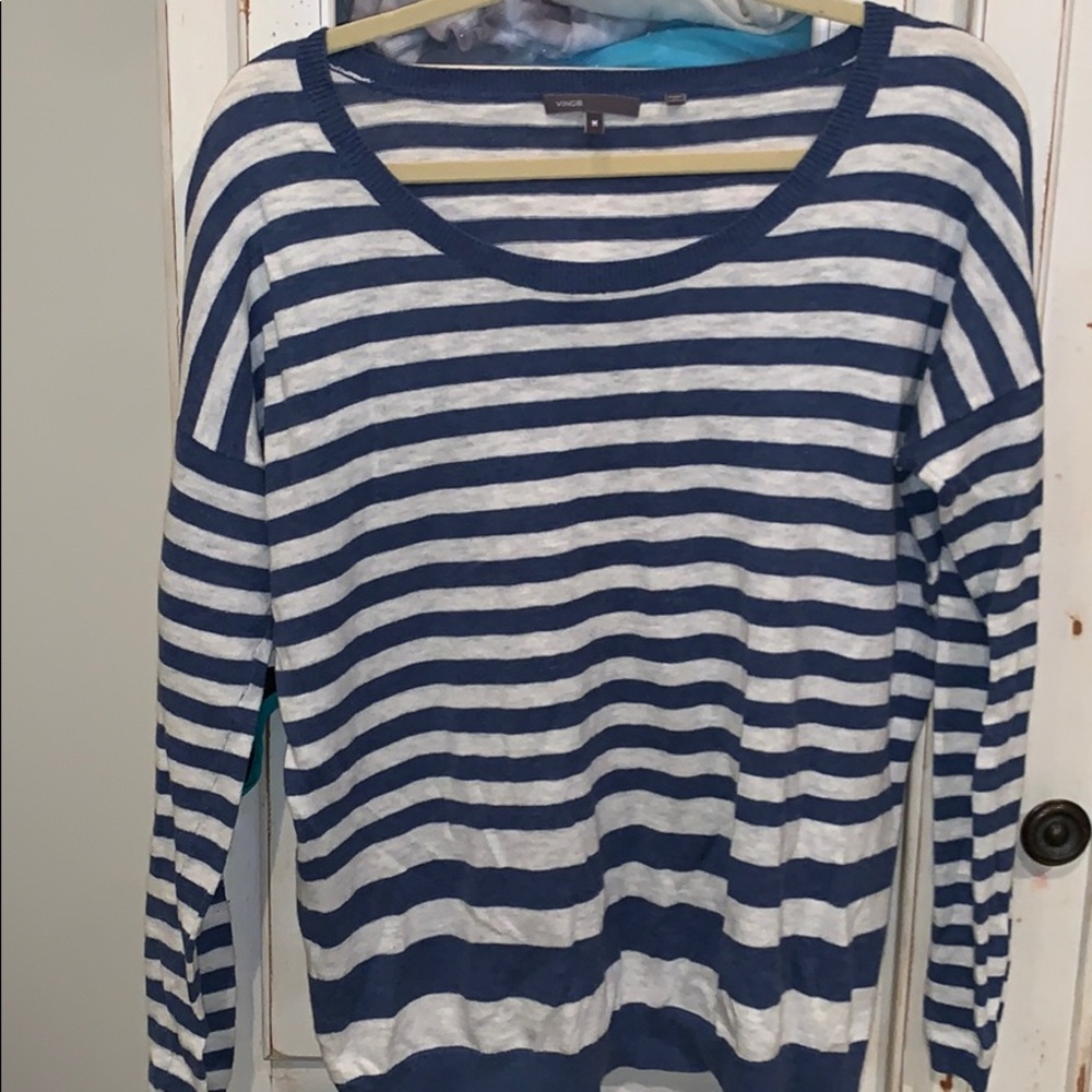 Vince Blue/White Striped Sweater